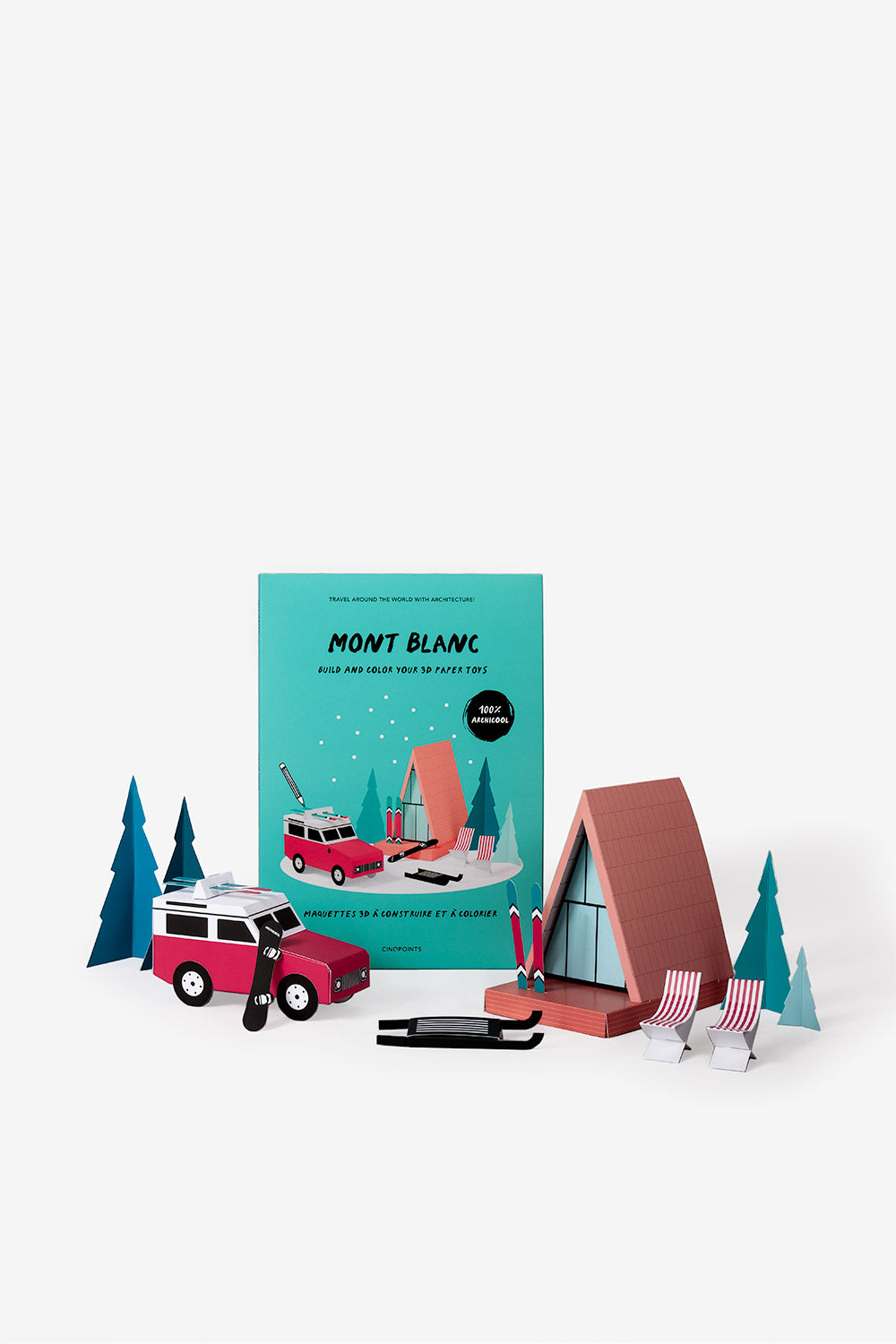 Papercraft 3d - Mont Blanc Idée cadeau Noël enfants loisir créatif