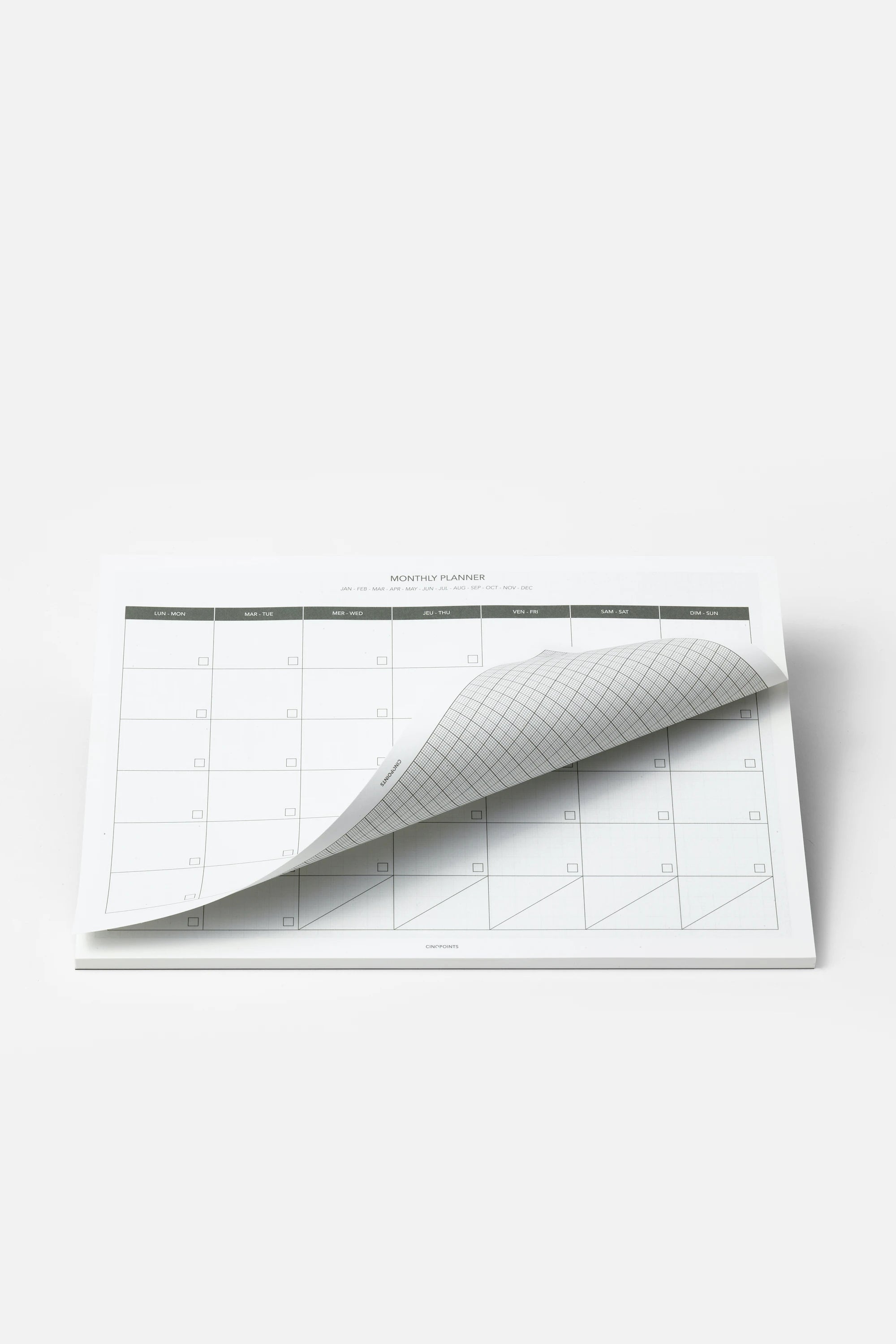 Planner mensuel format A4