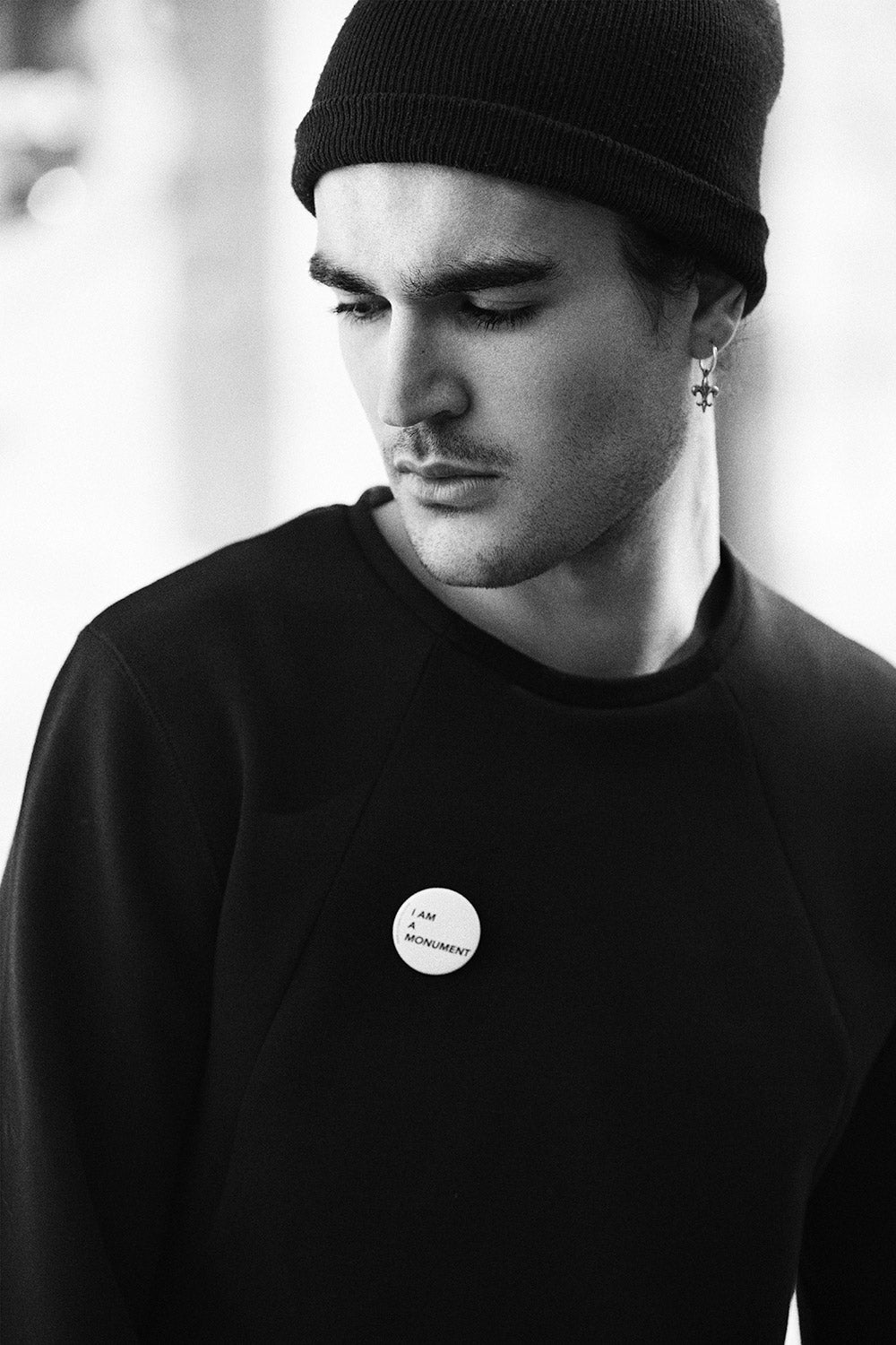 I am a monument blanc - badge