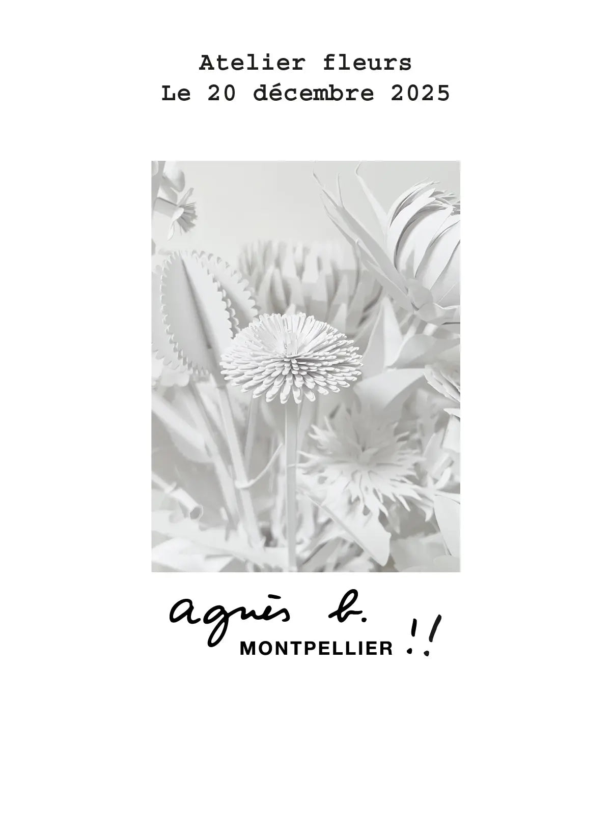 Atelier Cinqpoints x Agnès b. 14h30-16h00