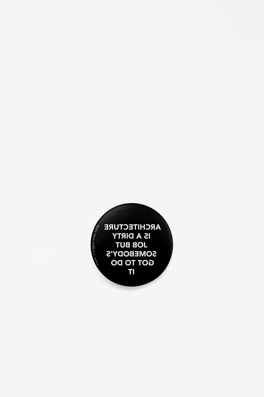 Architecture is a dirty job - badge