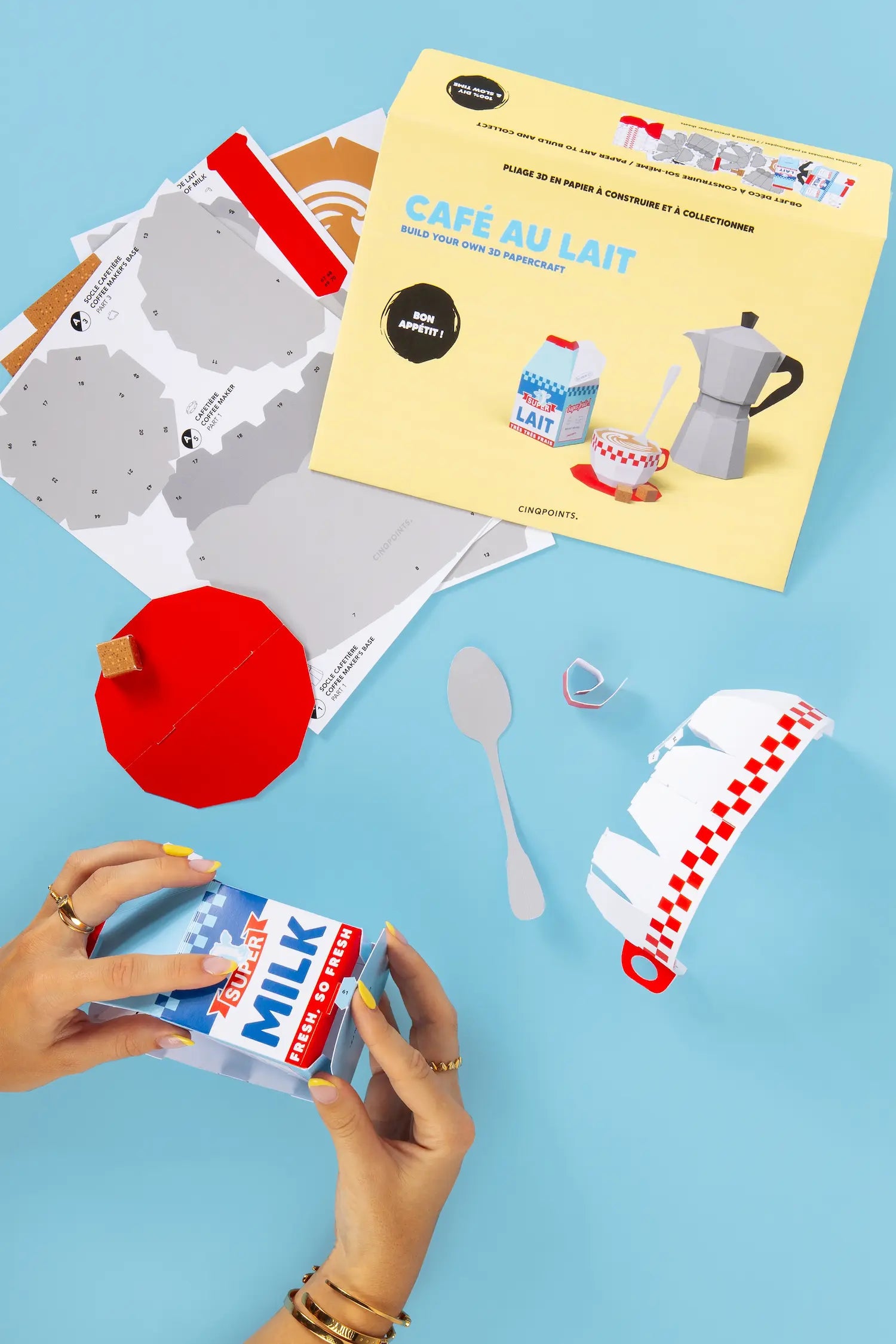 Papercraft Café au Lait - Pliage en papier 3d