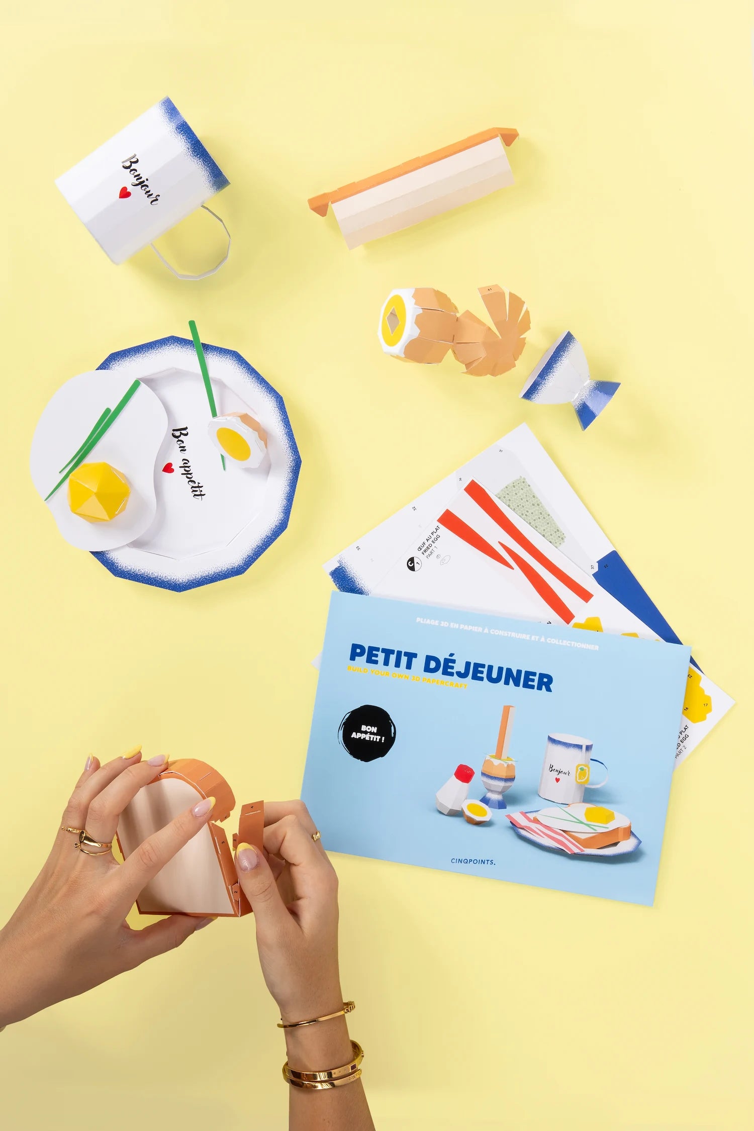 Papercraft Petit Déjeuner - Souvenir en papier 3d