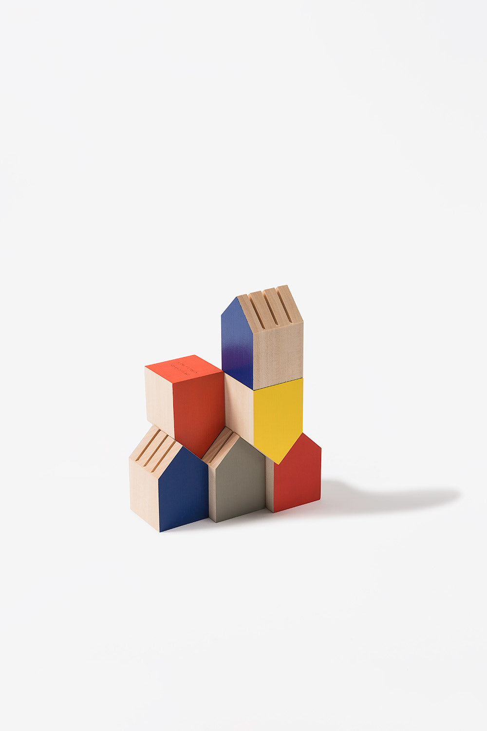 Colorful wooden card holder - Tiny House