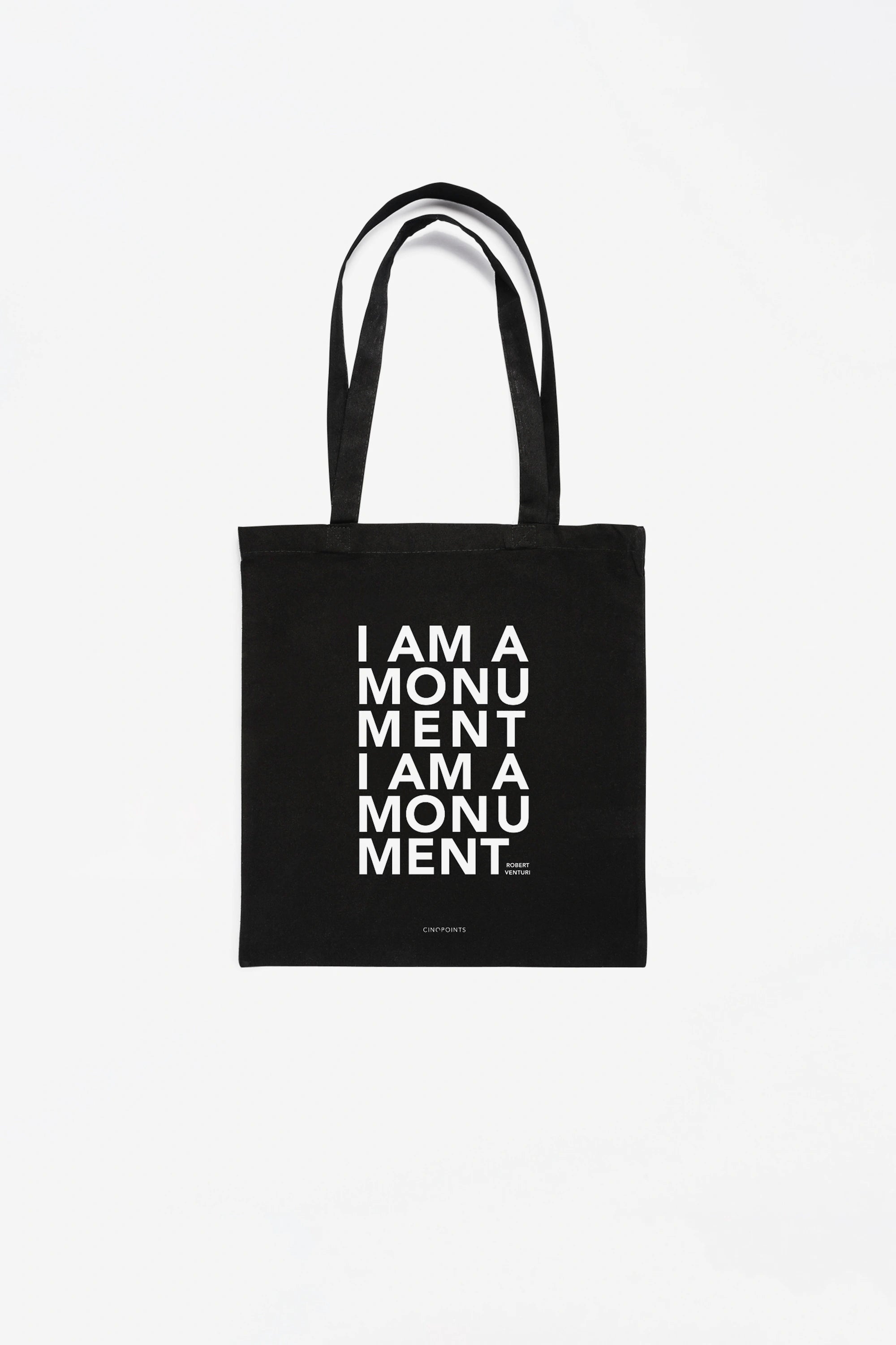 I am a monument - Black tote bag
