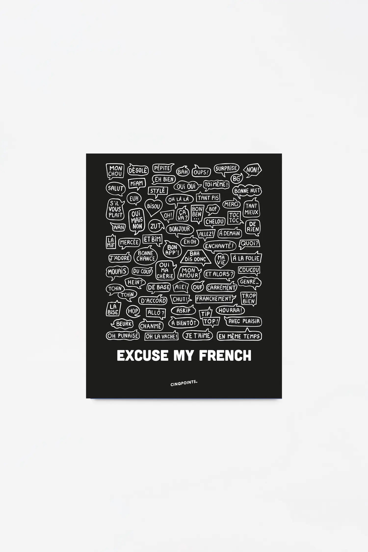 Affiche Expressions Françaises Noir