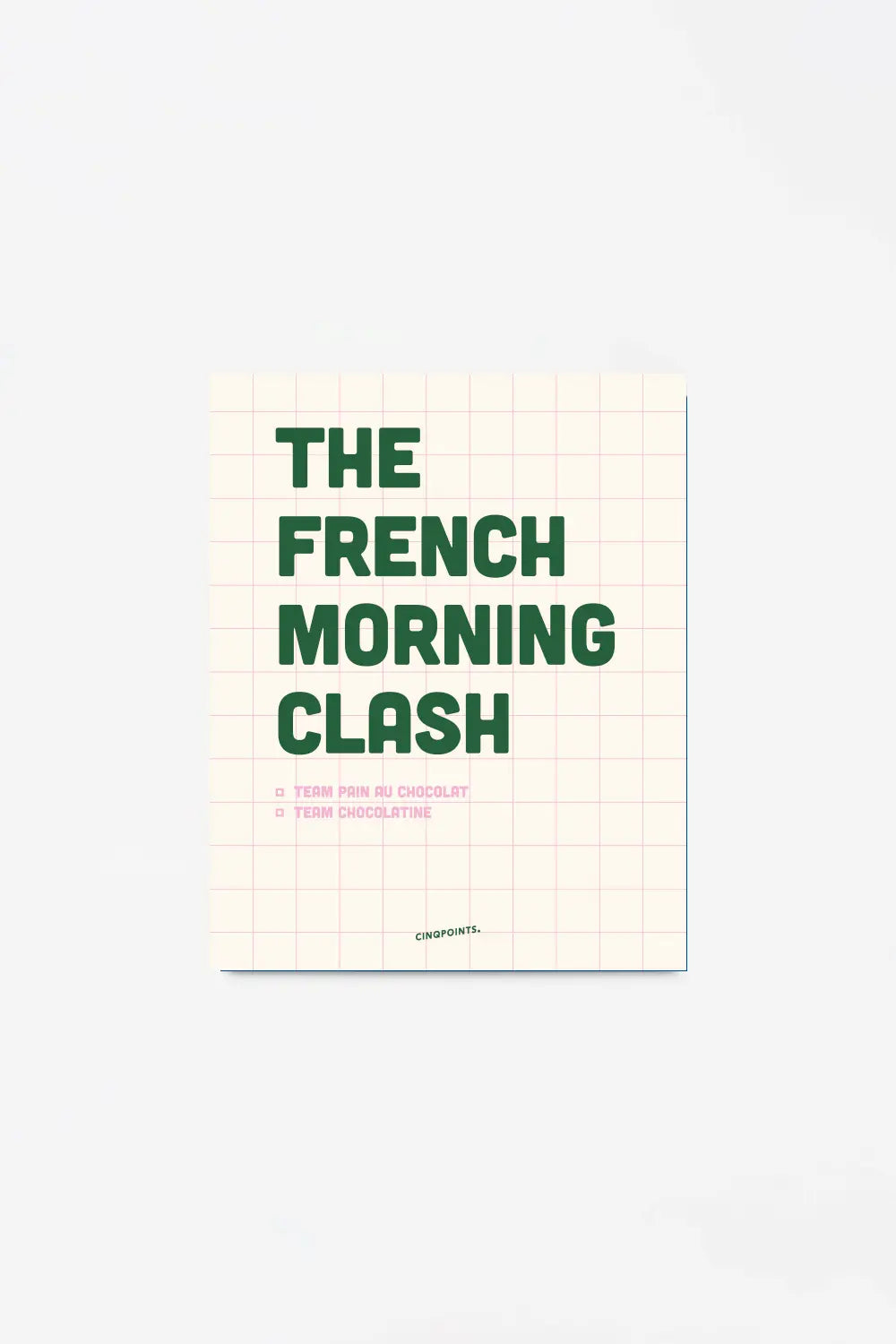 Affiche French Morning Clash Quadrillée