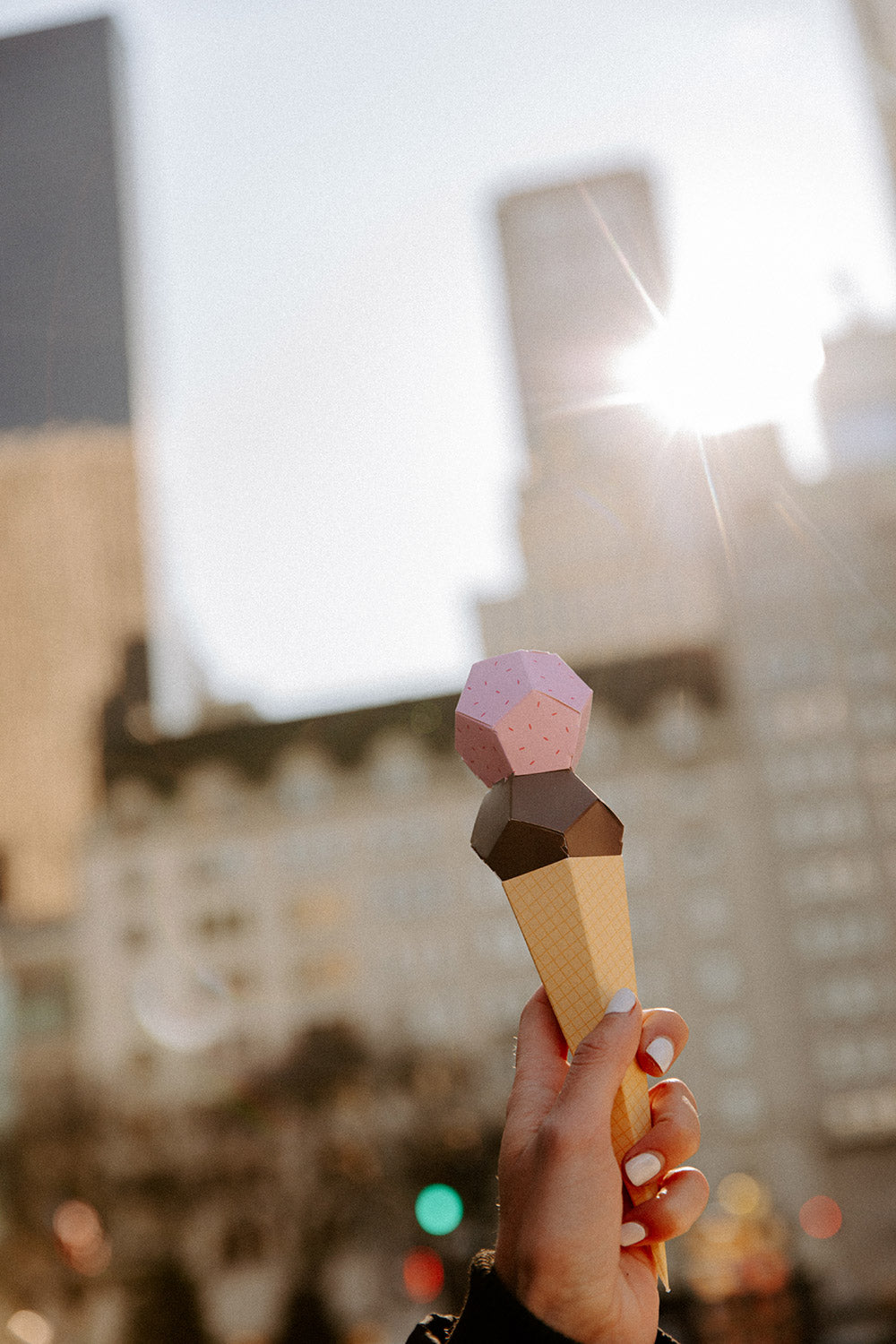Papercraft Ice cream - Souvenir en papier 3d