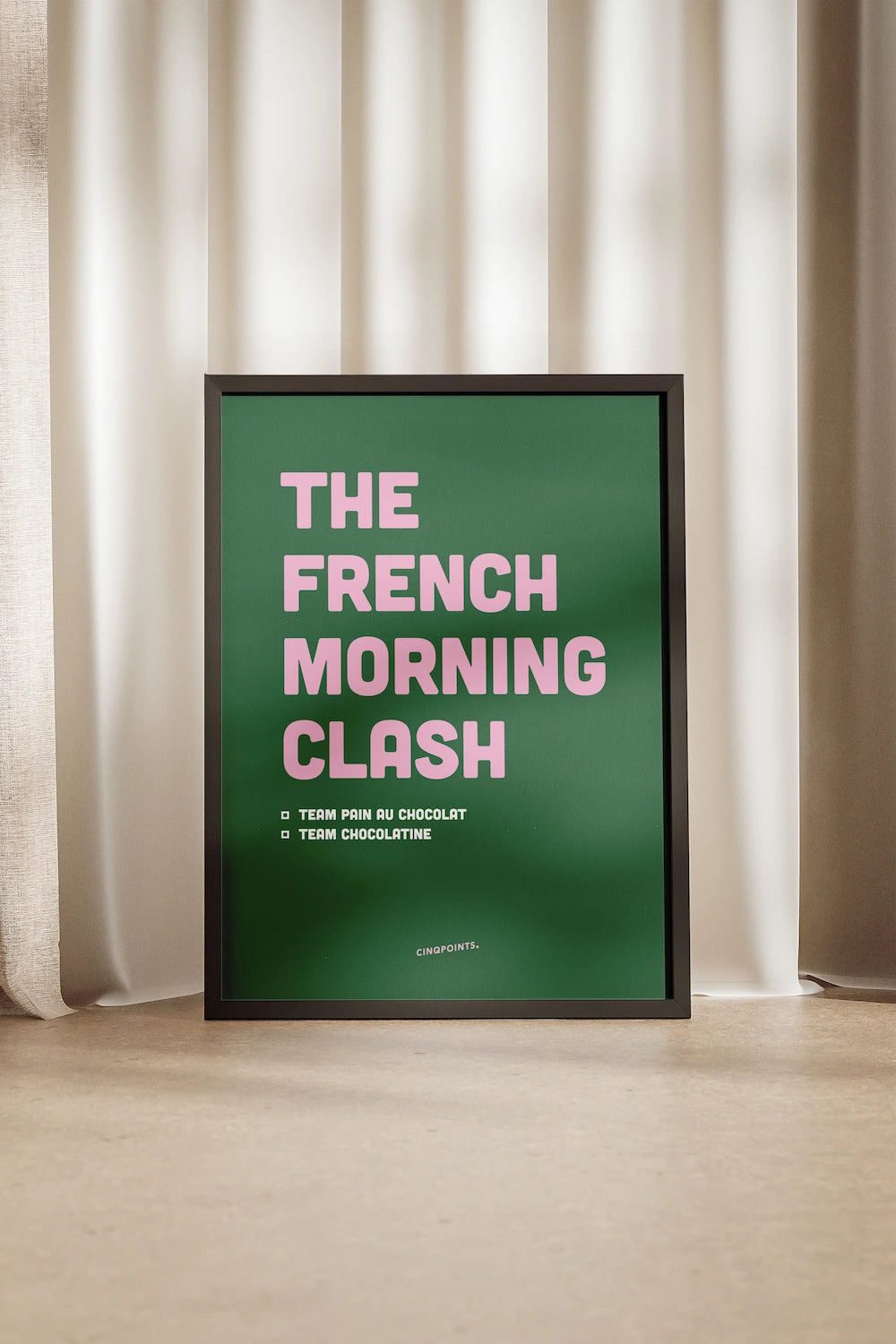 Affiche French Morning Clash Vert