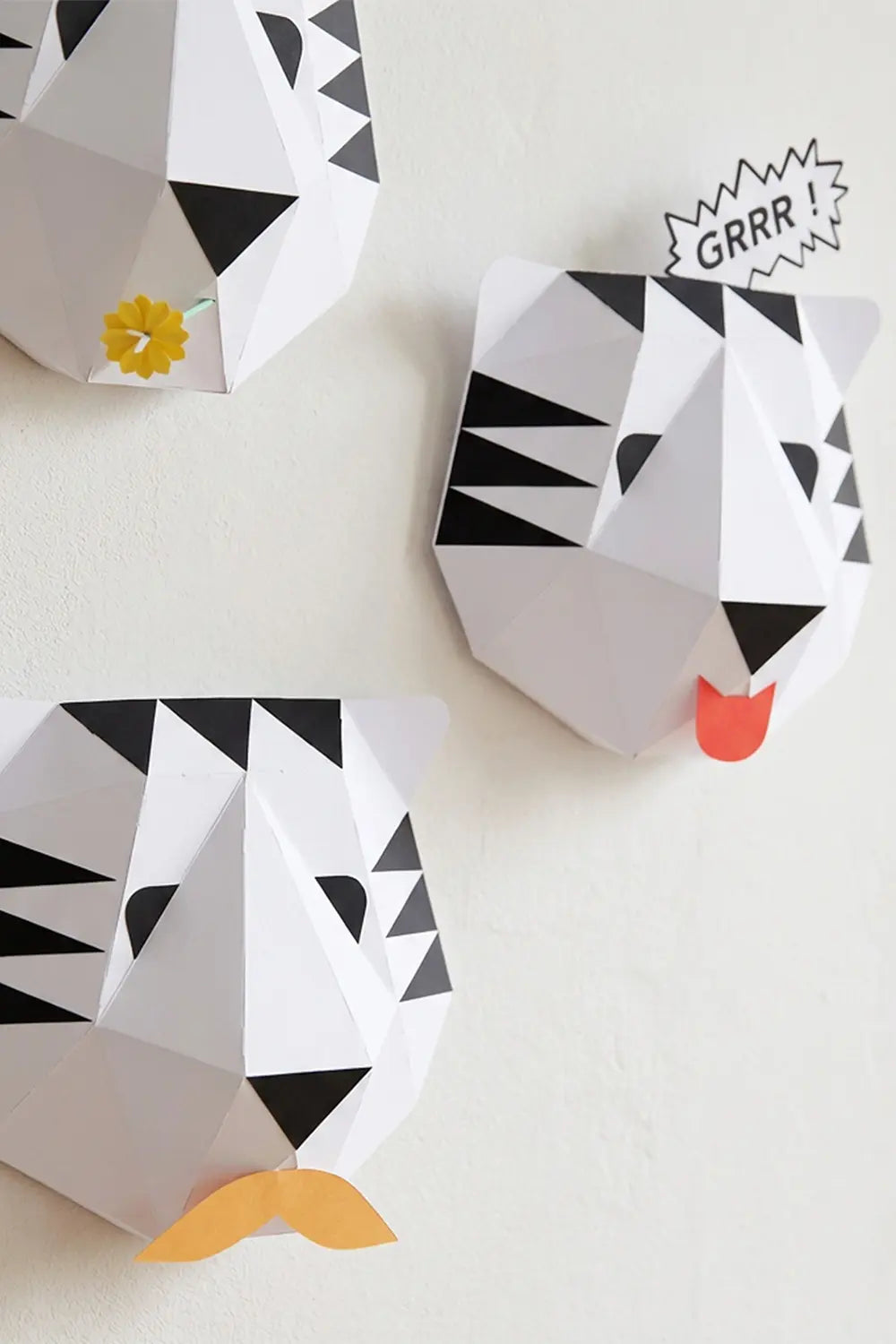 3D Model Papier Tigre — DIY Papercraft Kit