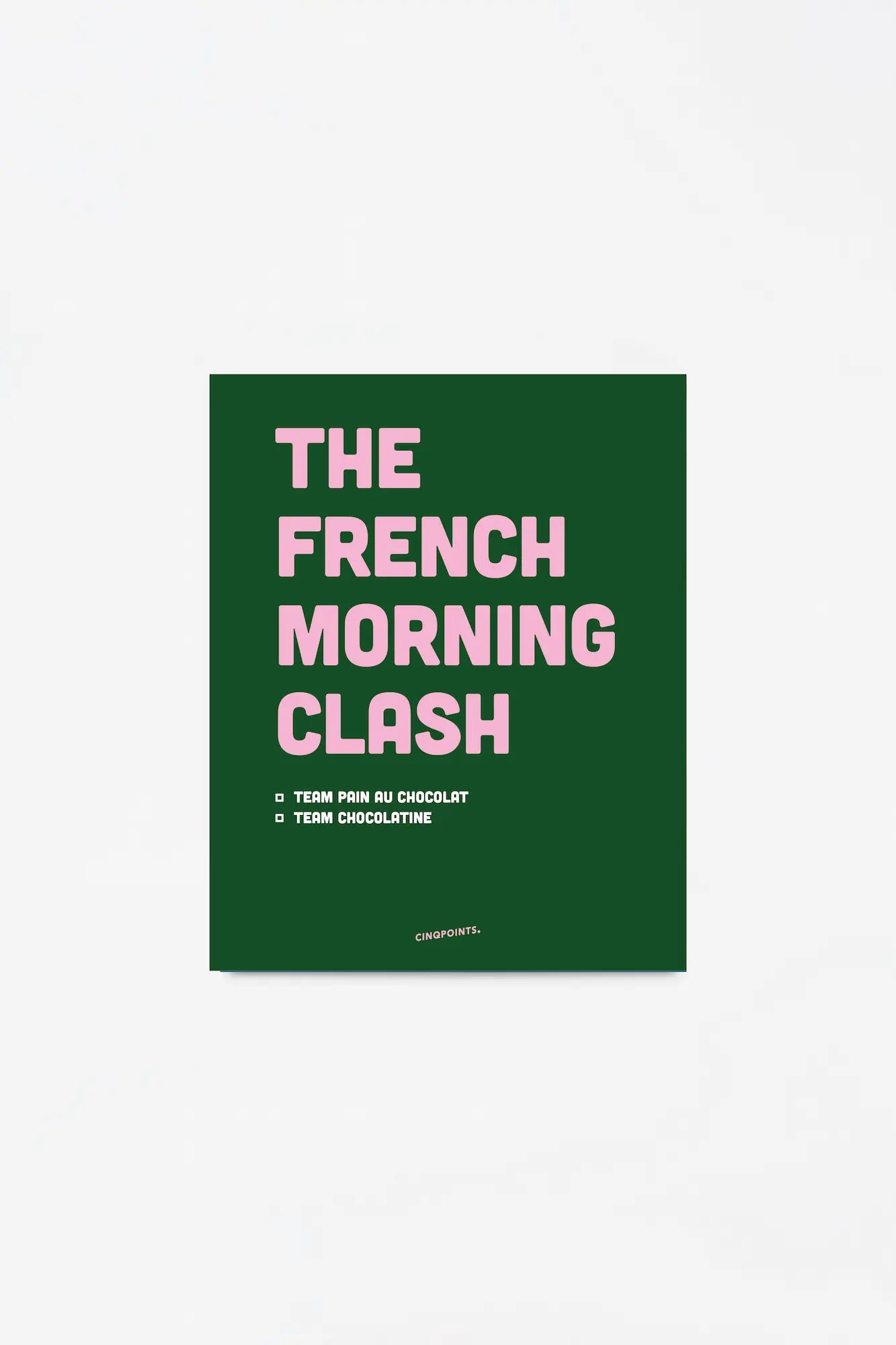 Affiche French Morning Clash Vert