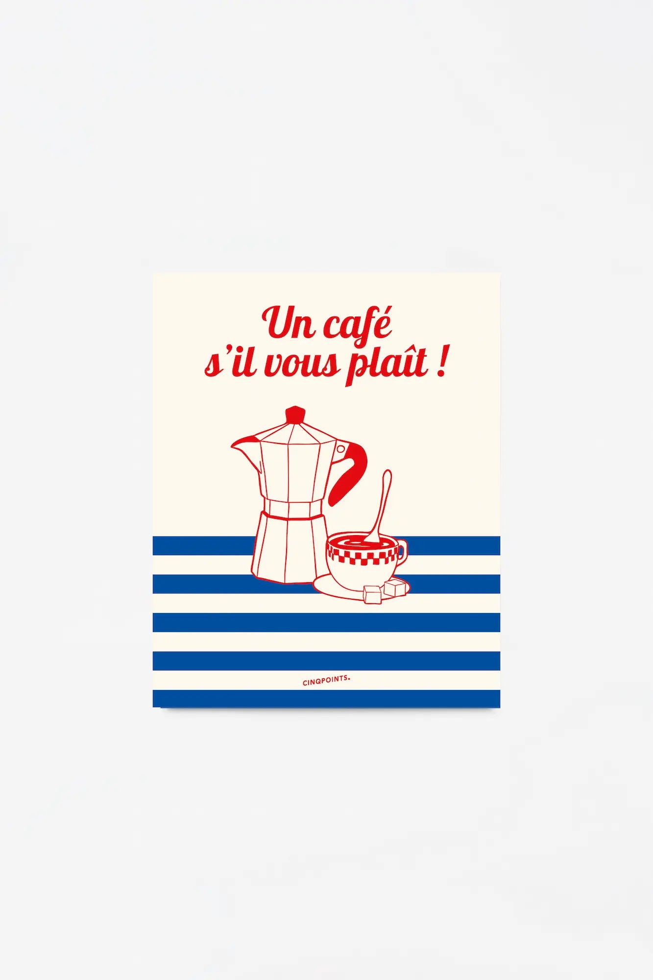 Affiche Motif Café Terrasse