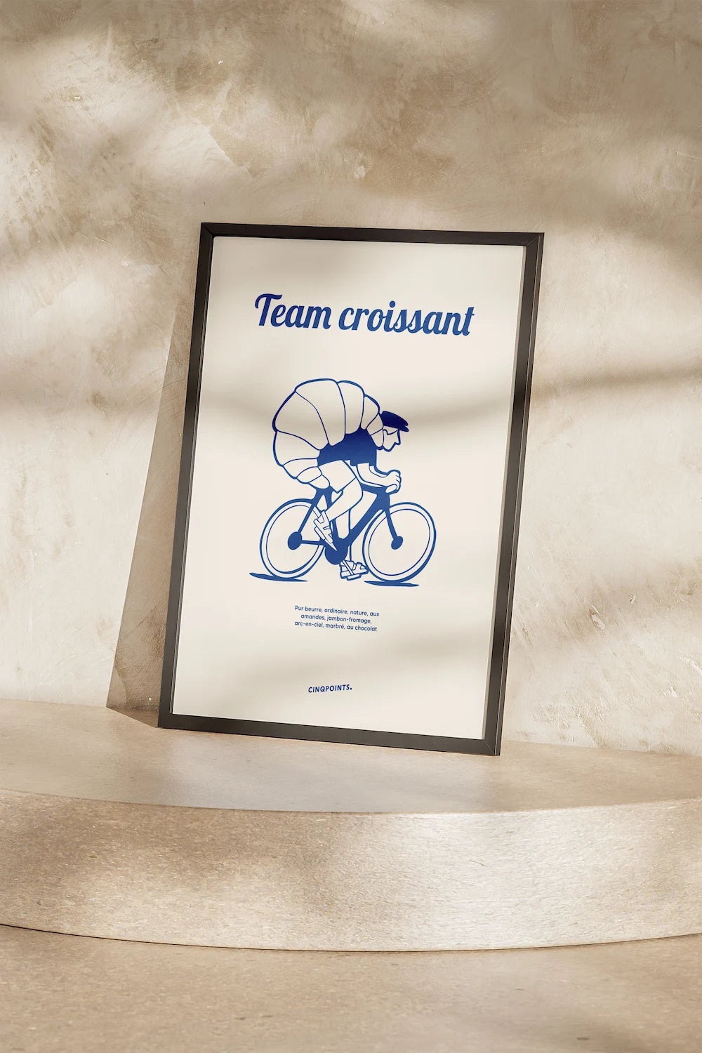 Affiche Illustrée Team Croissant