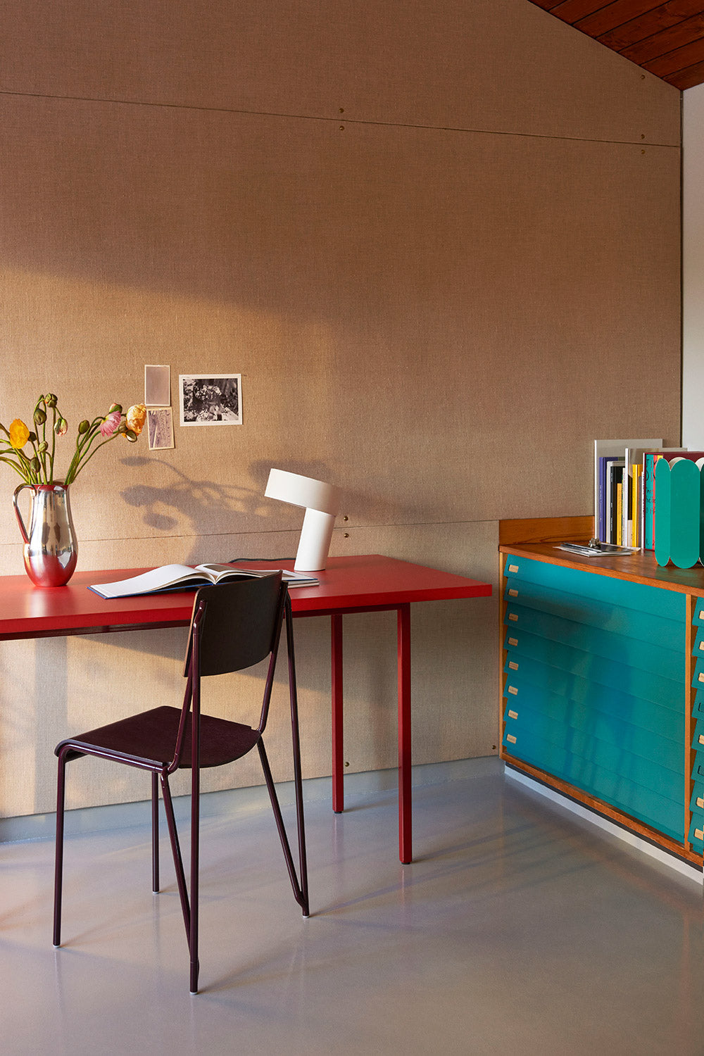 White Slant Table Lamp - Mother's Day gift idea