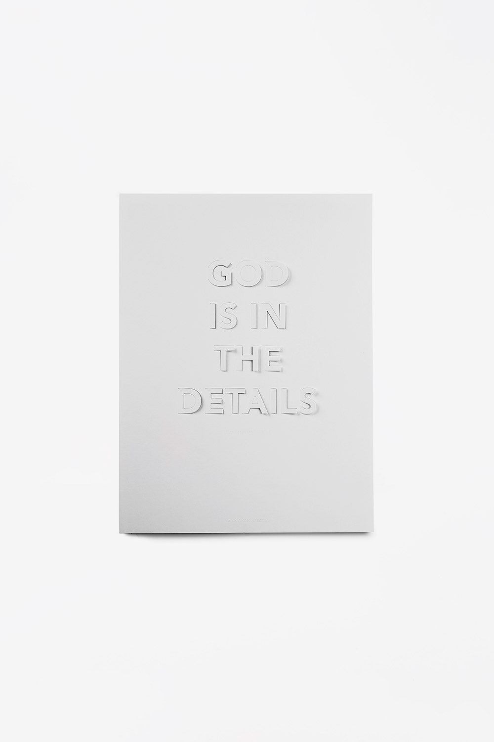 Affiche God is in the details