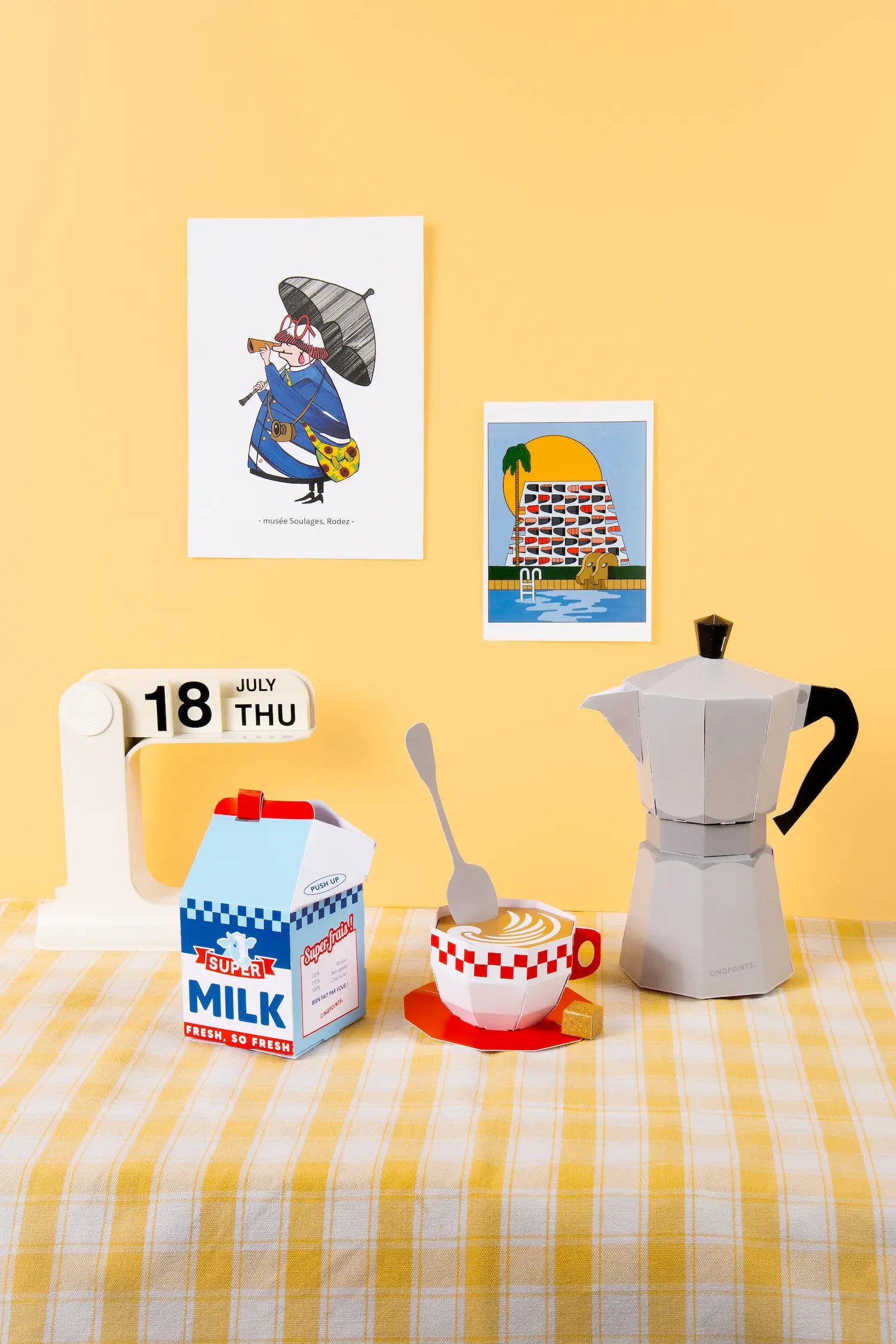Papercraft Café au Lait - Pliage en papier 3d