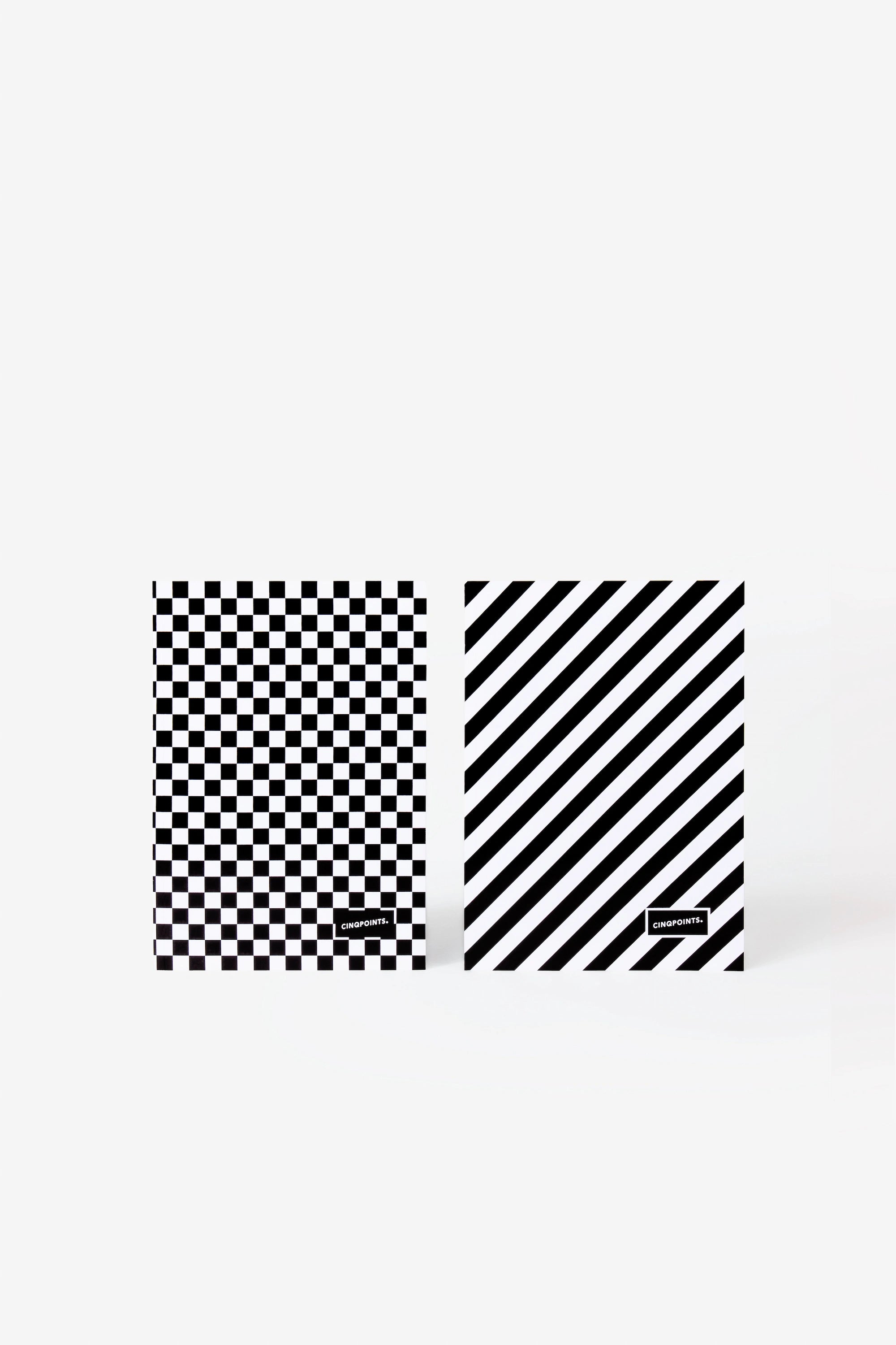 Checkered notebook duo