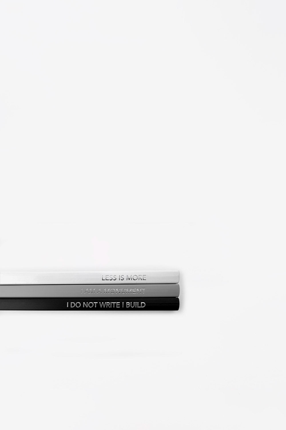 Trio de crayons Archiquote noir, blanc et gris