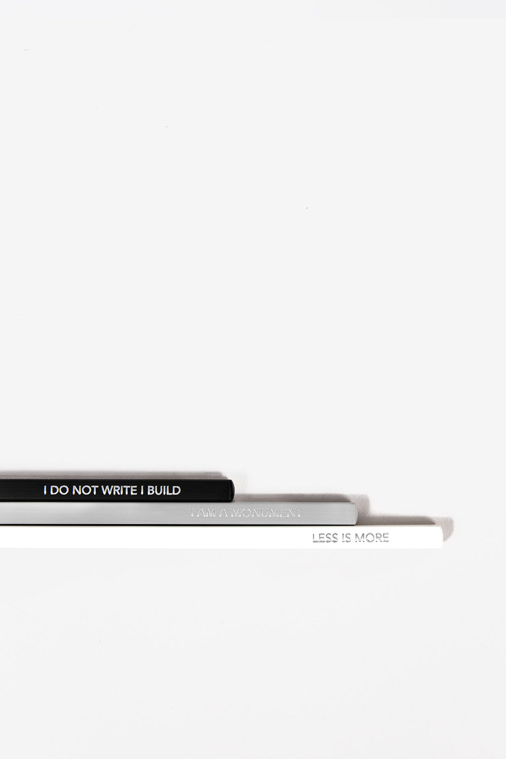 Trio de crayons Archiquote noir, blanc et gris