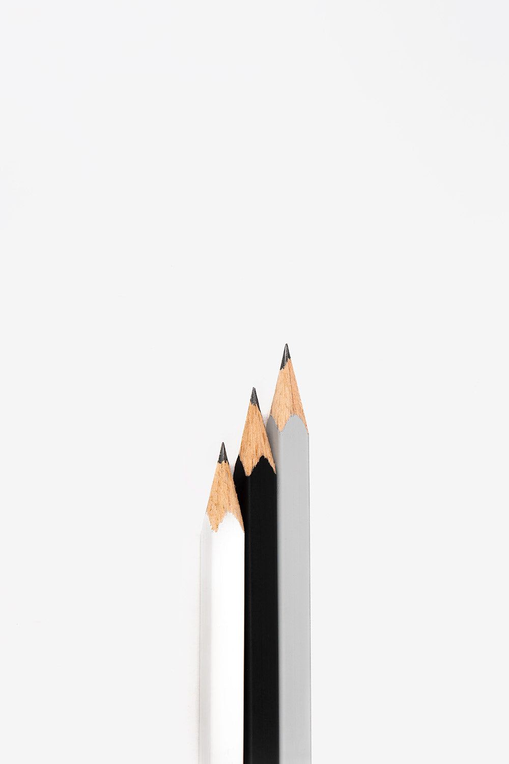 Trio de crayons Archiquote noir, blanc et gris