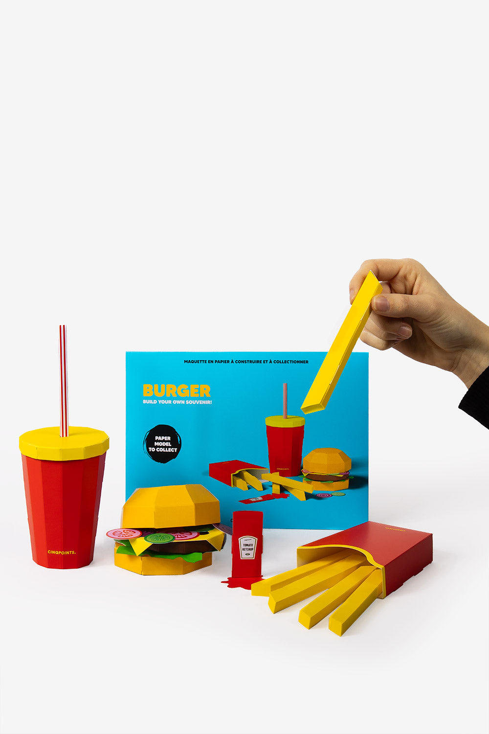 Papercraft Burger - Souvenir en papier 3d