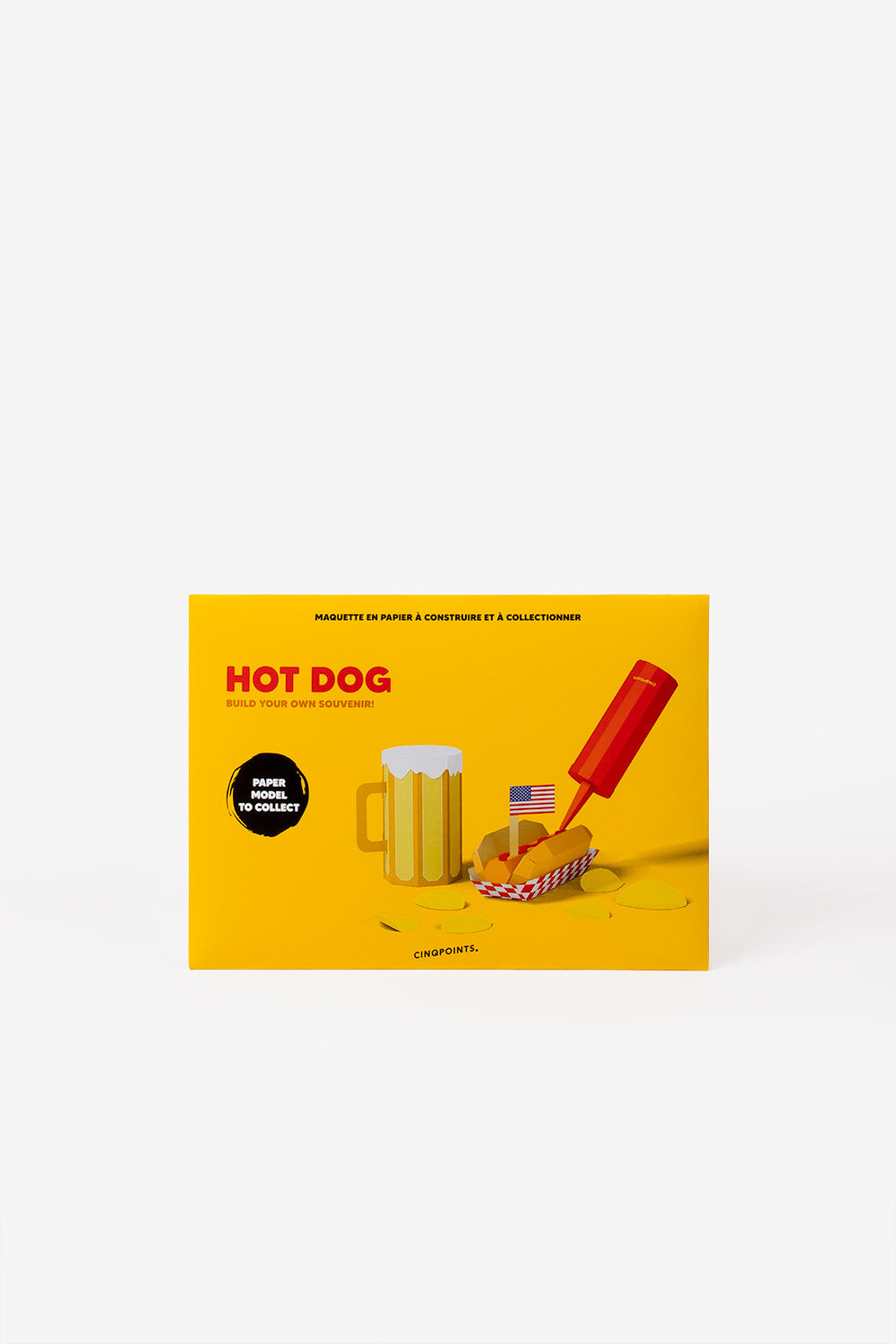 Papercraft Hot-dog - Souvenir en papier 3d
