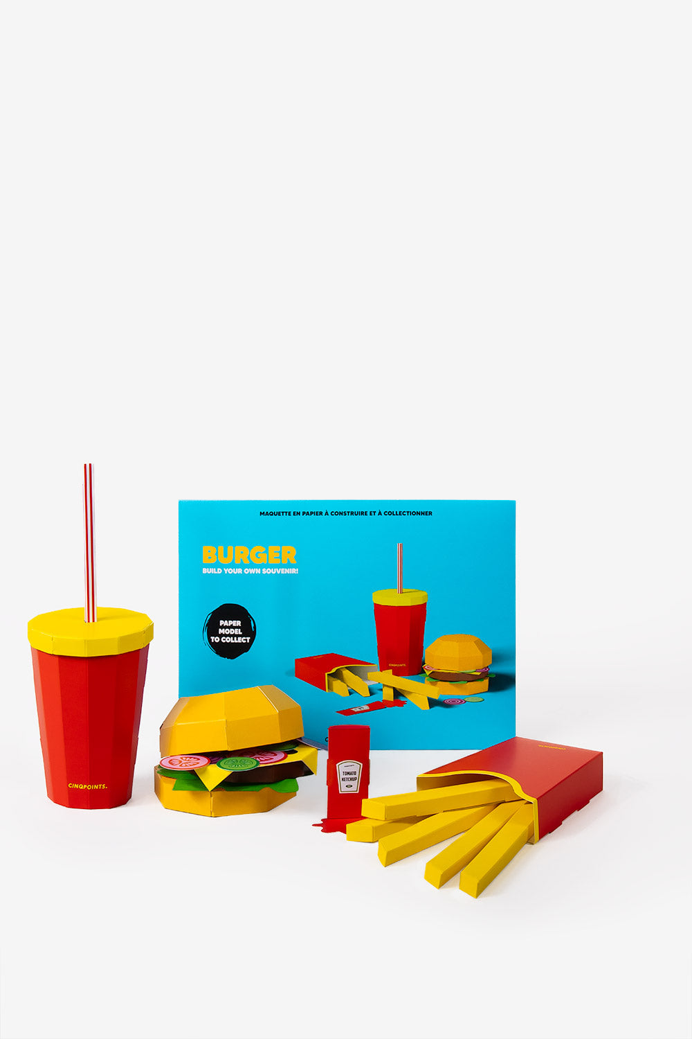 Papercraft Burger - Souvenir en papier 3d