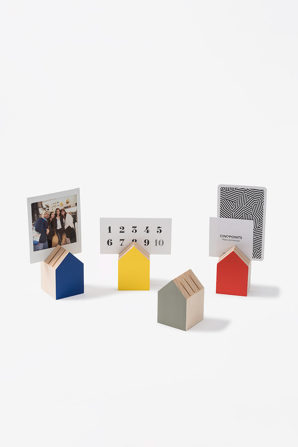 Porte cartes en bois coloré - Tiny House