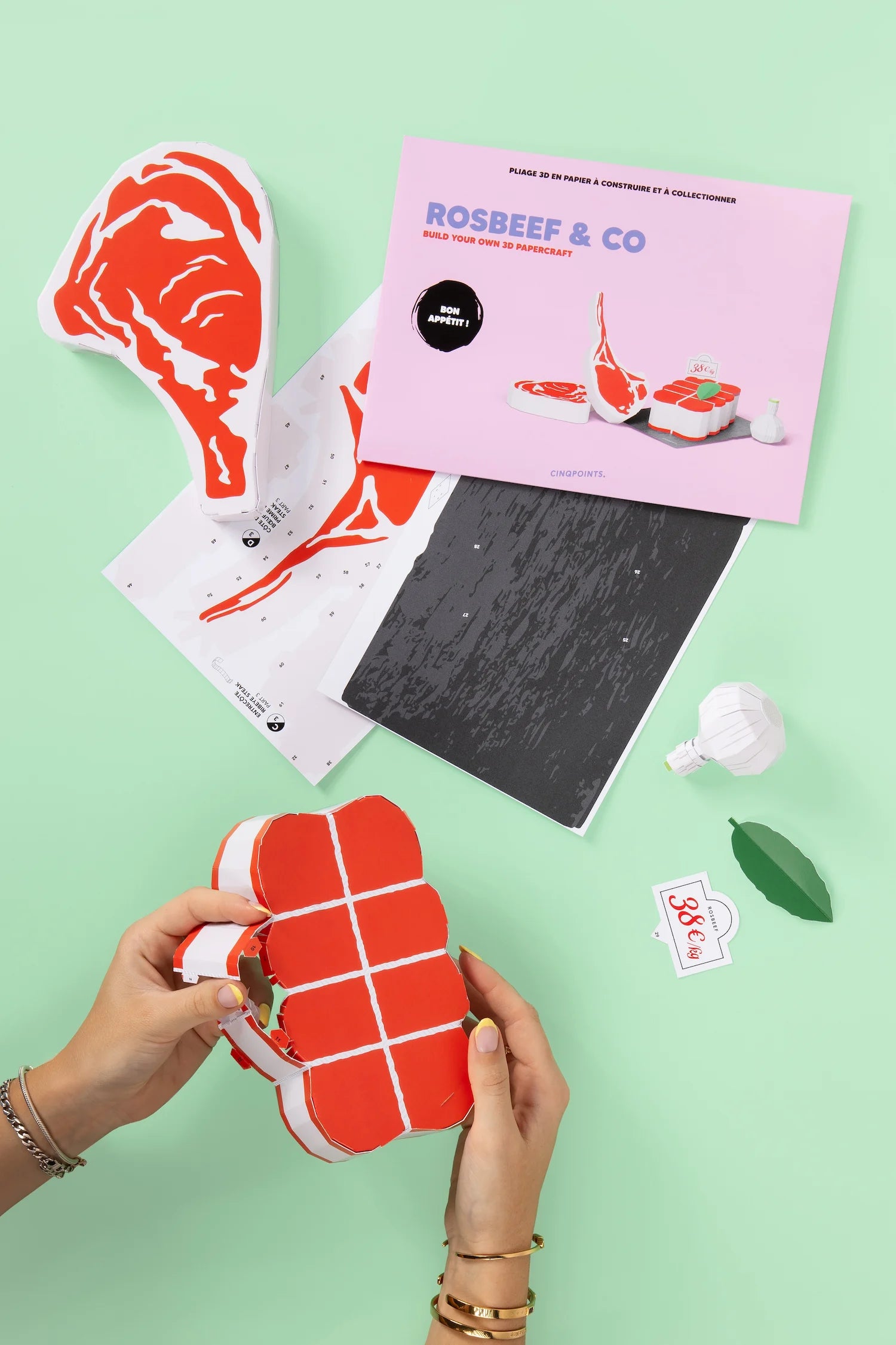 Papercraft Rosbeef & Co - Pliage en papier 3D