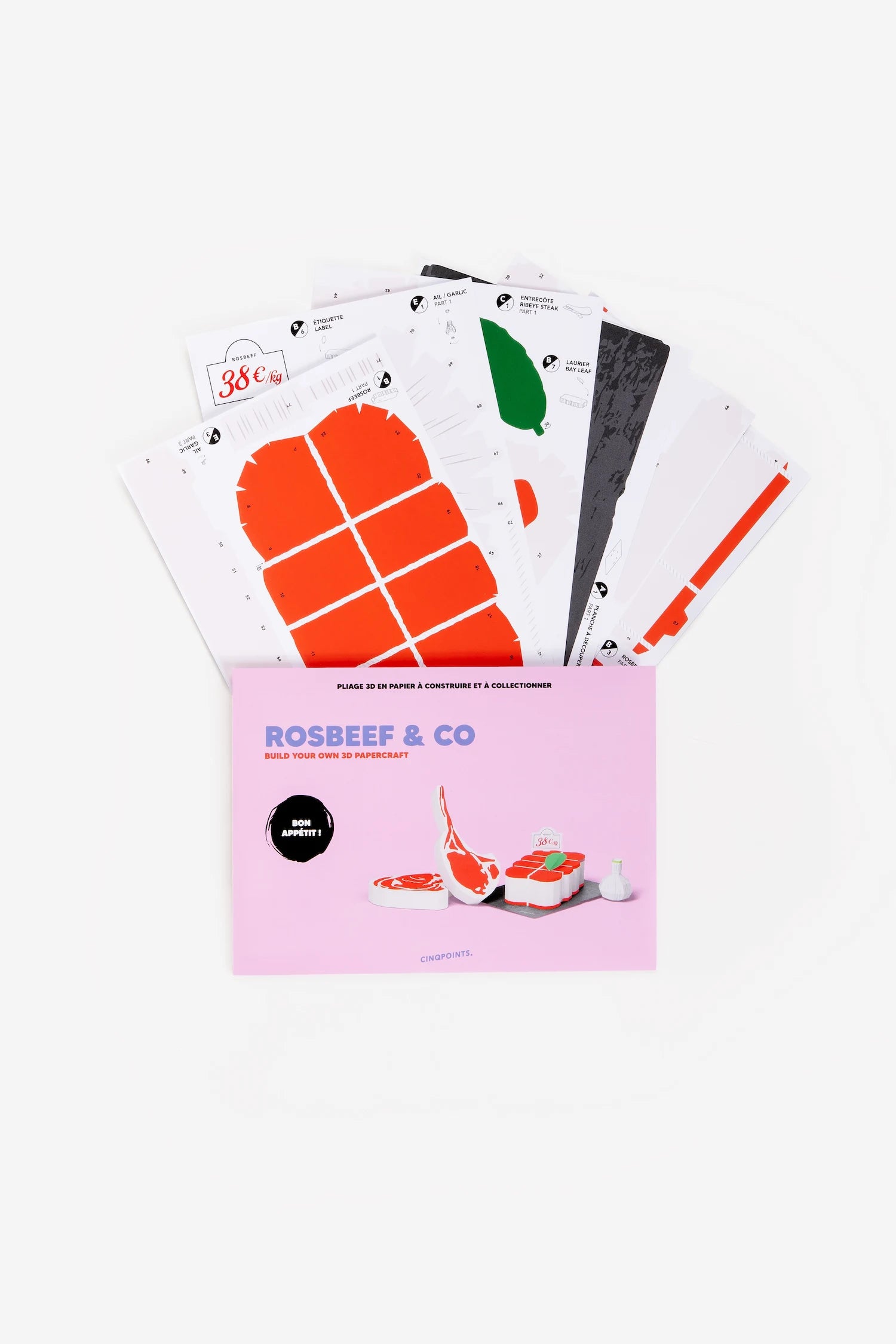 Papercraft Rosbeef & Co - Pliage en papier 3D
